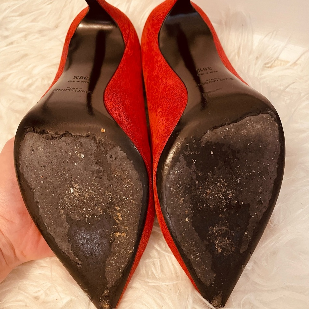 Saint Laurent Red Heels - Picture 2 of 7